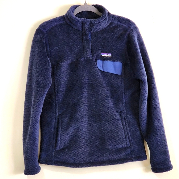 Patagonia Navy Blue Fleece Pullover - Picture 2 of 8